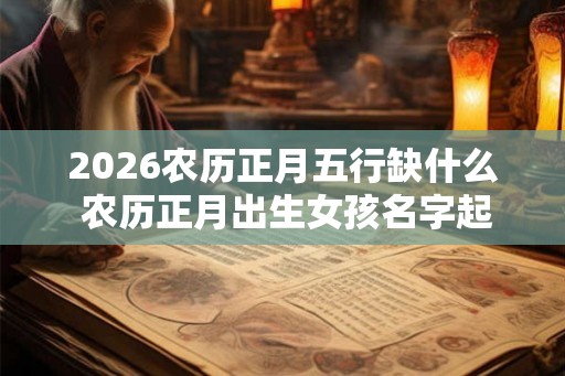 2026农历正月五行缺什么 农历正月出生女孩名字起名 2026农历正月五行缺什么 农历正月出生女孩名字起名
