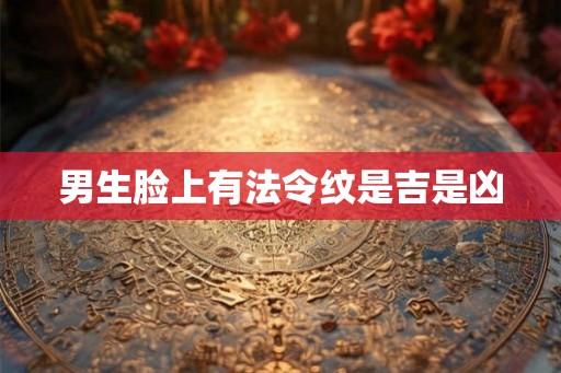 男生脸上有法令纹是吉是凶