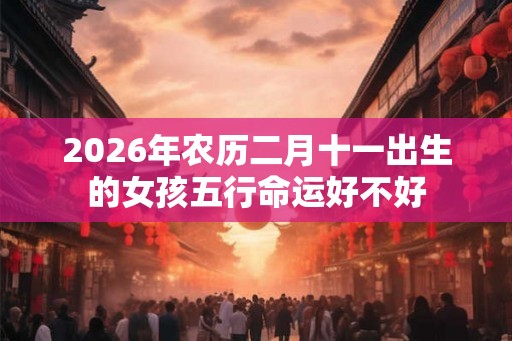 2026年农历二月十一出生的女孩五行命运好不好