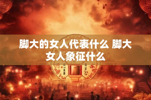 脚大的女人代表什么 脚大女人象征什么