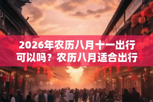 2026年农历八月十一出行可以吗？农历八月适合出行日子汇总