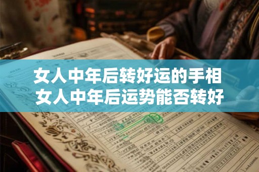 女人中年后转好运的手相 女人中年后运势能否转好