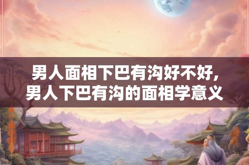 男人面相下巴有沟好不好,男人下巴有沟的面相学意义