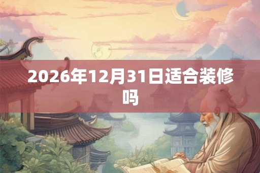 2026年12月31日适合装修吗