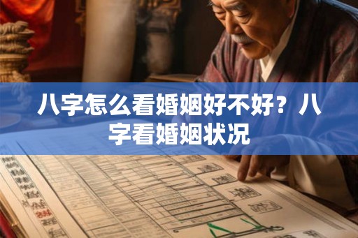 八字怎么看婚姻好不好？八字看婚姻状况