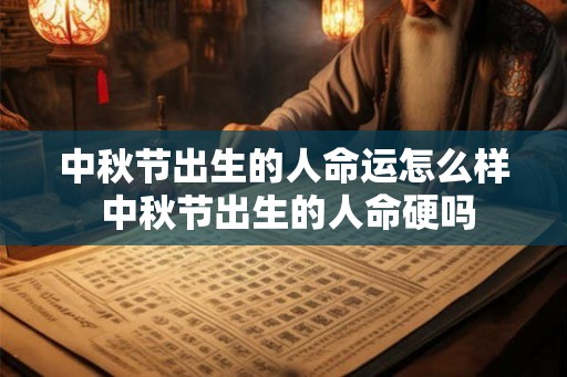 中秋节出生的人命运怎么样 中秋节出生的人命硬吗
