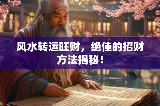 风水转运旺财,绝佳的招财方法揭秘! 风水转运旺财,绝佳的招财方法揭秘!