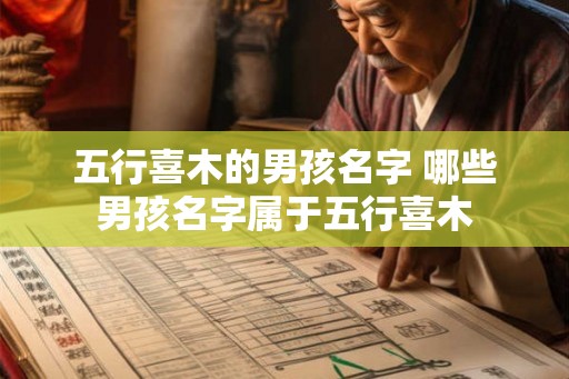 五行喜木的男孩名字 哪些男孩名字属于五行喜木