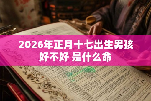 2026年正月十七出生男孩好不好 是什么命