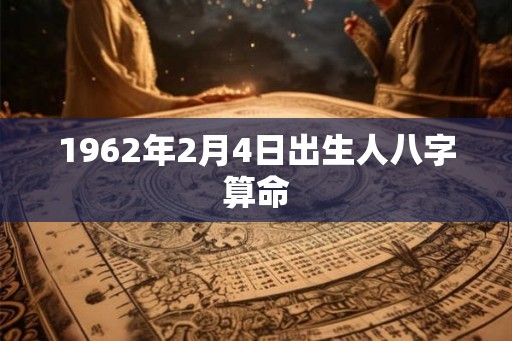 1962年2月4日出生人八字算命