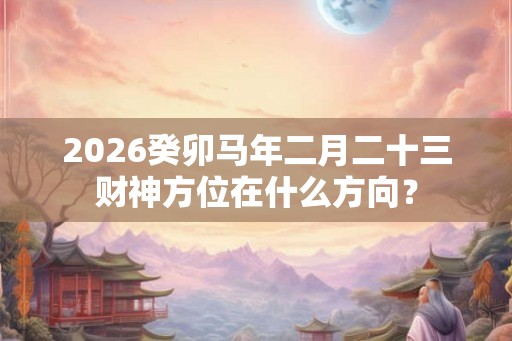 2026癸卯马年二月二十三财神方位在什么方向? 2026癸卯马年二月二十三财神方位在什么方向?