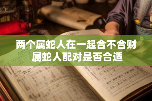 两个属蛇人在一起合不合财 属蛇人配对是否合适