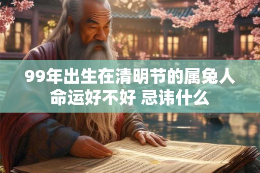 99年出生在清明节的属兔人命运好不好 忌讳什么