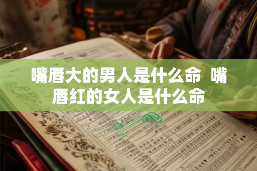嘴唇大的男人是什么命  嘴唇红的女人是什么命