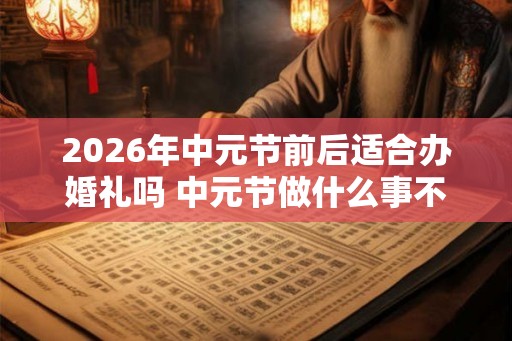 2026年中元节前后适合办婚礼吗 中元节做什么事不吉利