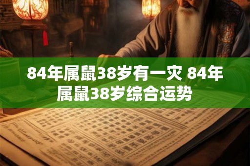 84年属鼠38岁有一灾 84年属鼠38岁综合运势