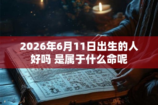 2026年6月11日出生的人好吗 是属于什么命呢