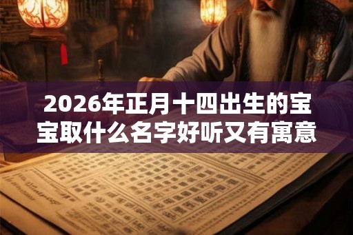 2026年正月十四出生的宝宝取什么名字好听又有寓意？