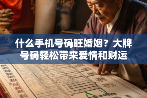 什么手机号码旺婚姻？大牌号码轻松带来爱情和财运
