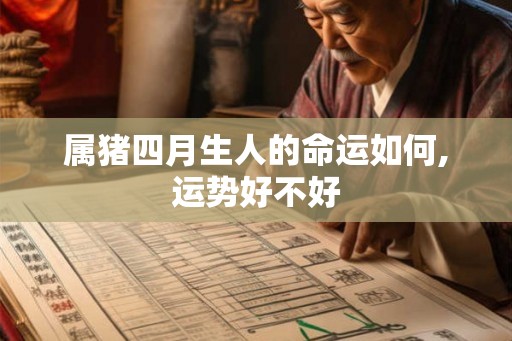属猪四月生人的命运如何,运势好不好