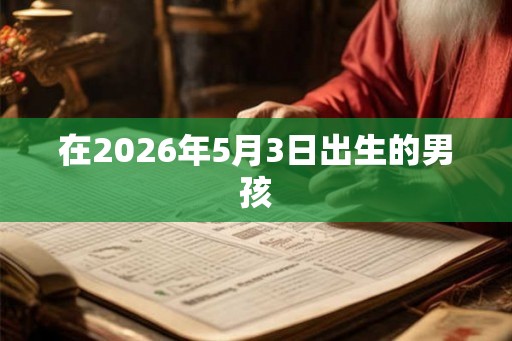 在2026年5月3日出生的男孩