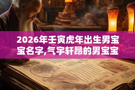 2026年壬寅虎年出生男宝宝名字,气宇轩昂的男宝宝名字