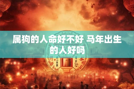 属狗的人命好不好 马年出生的人好吗