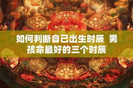 如何判断自己出生时辰  男孩命最好的三个时辰