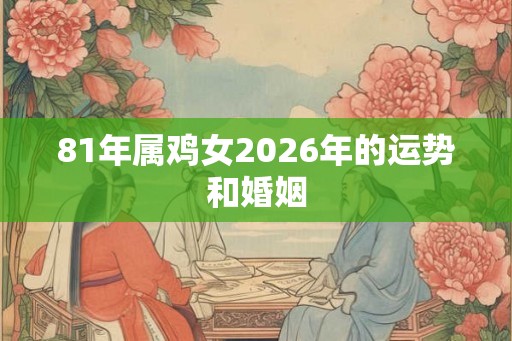 81年属鸡女2026年的运势和婚姻 81年属鸡女2026年的运势和婚姻