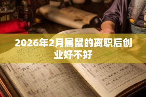 2026年2月属鼠的离职后创业好不好