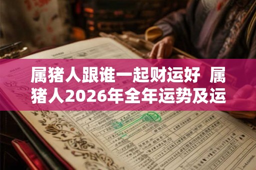 属猪人跟谁一起财运好  属猪人2026年全年运势及运程