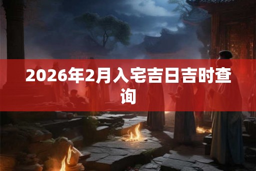 2026年2月入宅吉日吉时查询 2026年2月入宅吉日吉时查询