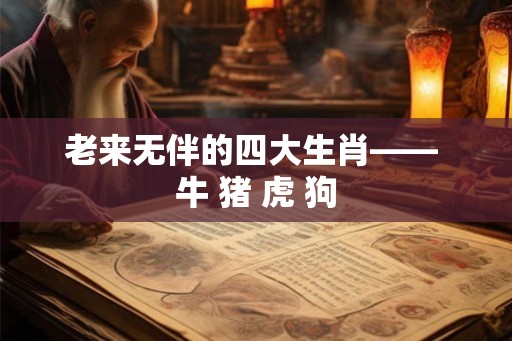 老来无伴的四大生肖—— 牛 猪 虎 狗