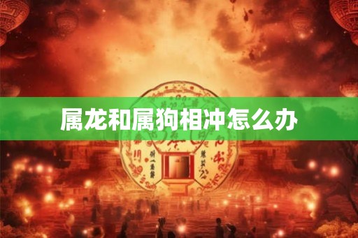 属龙和属狗相冲怎么办