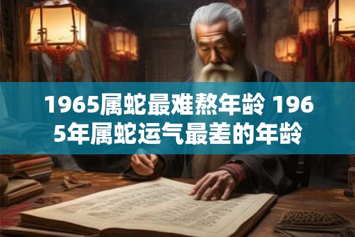 1965属蛇最难熬年龄 1965年属蛇运气最差的年龄