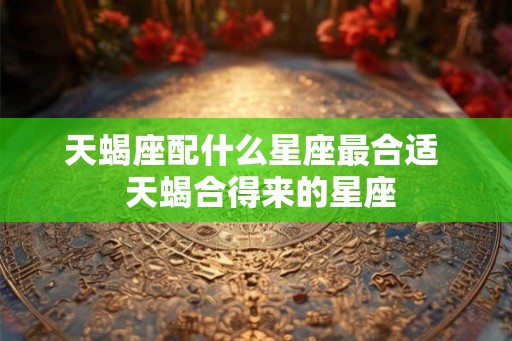 天蝎座配什么星座最合适  天蝎合得来的星座