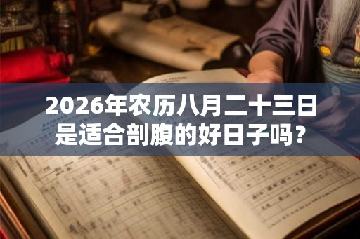 2026年农历八月二十三日是适合剖腹的好日子吗？