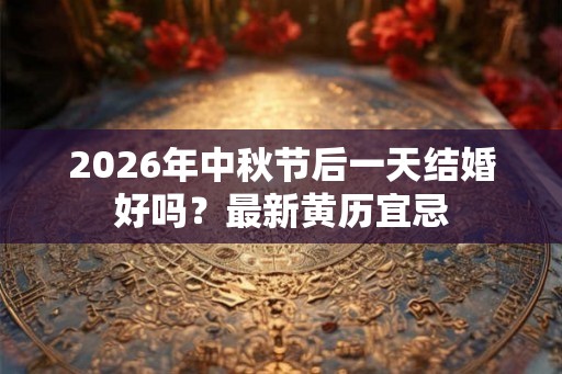 2026年中秋节后一天结婚好吗？最新黄历宜忌