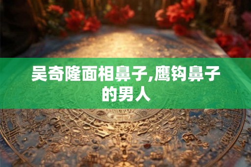吴奇隆面相鼻子,鹰钩鼻子的男人