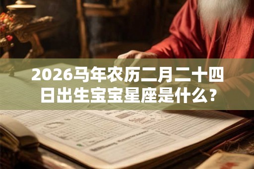 2026马年农历二月二十四日出生宝宝星座是什么？