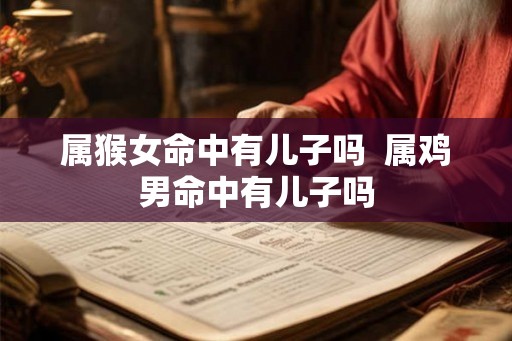 属猴女命中有儿子吗  属鸡男命中有儿子吗