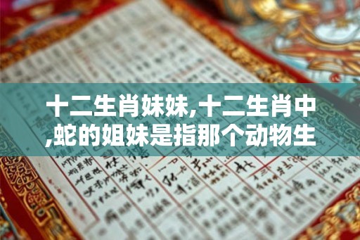 十二生肖妹妹,十二生肖中,蛇的姐妹是指那个动物生肖? 十二生肖妹妹,十二生肖中,蛇的姐妹是指那个动物生肖?