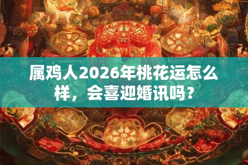 属鸡人2026年桃花运怎么样，会喜迎婚讯吗？
