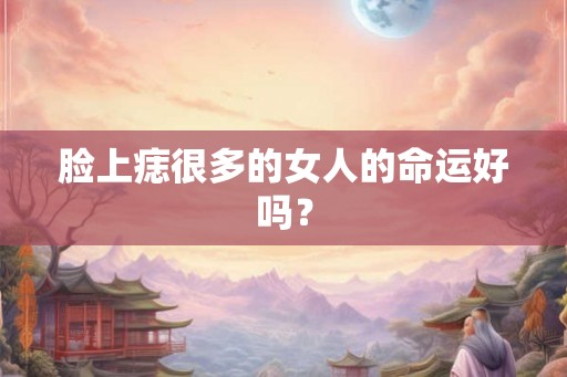 脸上痣很多的女人的命运好吗？
