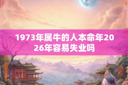 1973年属牛的人本命年2026年容易失业吗 1973年属牛的人本命年2026年容易失业吗
