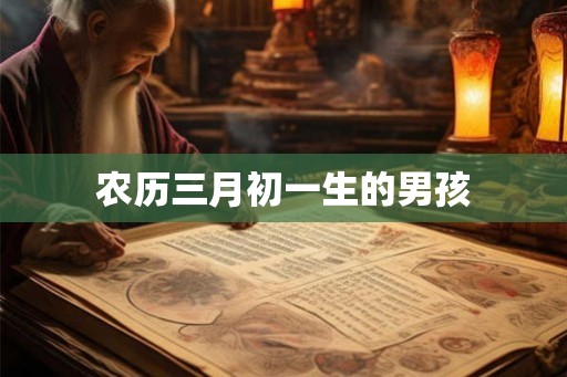 农历三月初一生的男孩