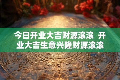 今日开业大吉财源滚滚  开业大吉生意兴隆财源滚滚