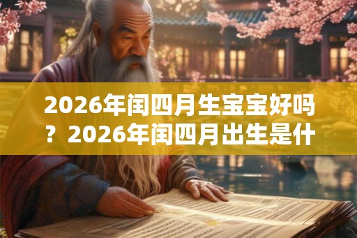 2026年闰四月生宝宝好吗？2026年闰四月出生是什么命？
