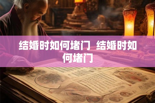结婚时如何堵门  结婚时如何堵门