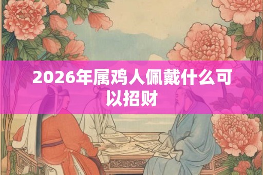 2026年属鸡人佩戴什么可以招财